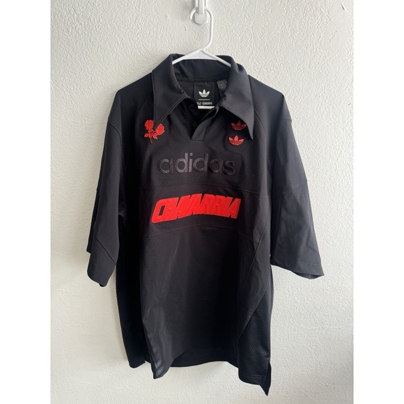 Adidas x Willy Chavarria Polo Shirt - Size XS - Black - NEW - JV8848 Rare